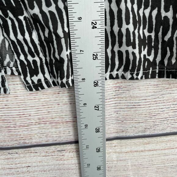 Rails Long Sleeve Semi Sheer Nila Button Up Shirt Women's Small Onyx Batik Print - Picture 8 of 8